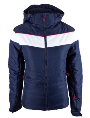 Damen Skijacke Snowboardjacke Schneejacke Winterjacke Schwarzblau – Bild 2