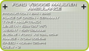 Konstruktionsspielzeug kleine Armee Ford V3000S Maultier Krankenwagen COBI – Bild 6