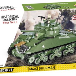 Konstruktionsspielzeug kleine Armee M4A3 Sherman – Amerikanischer mittlerer PanzerTanks Bausteine Cobi 2570